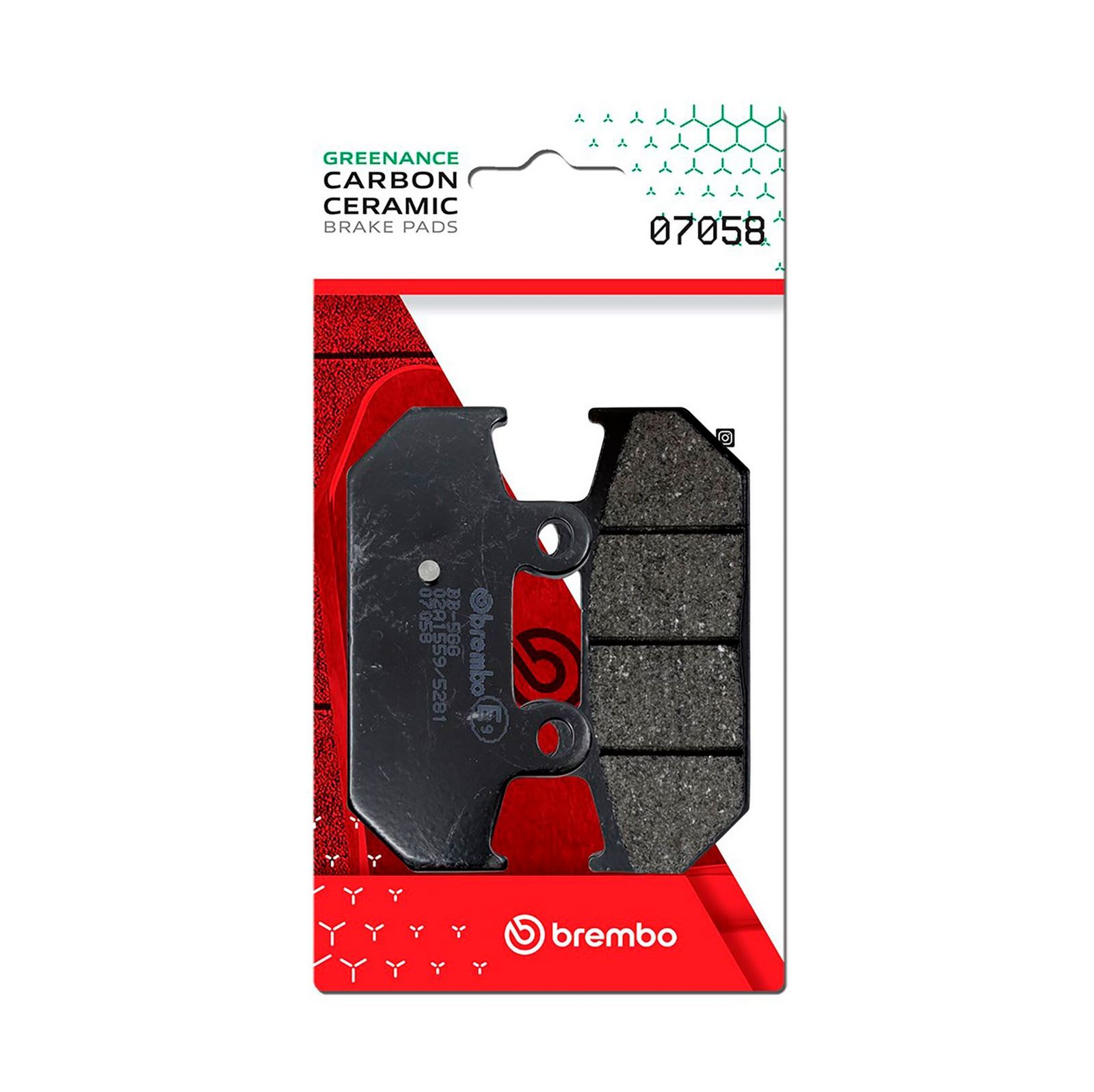 BREMBO 07058 - Bremsbelagsatz, Scheibenbremse