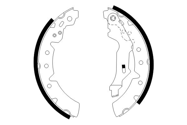 BOSCH 0 986 487 586 - Bremsbackensatz