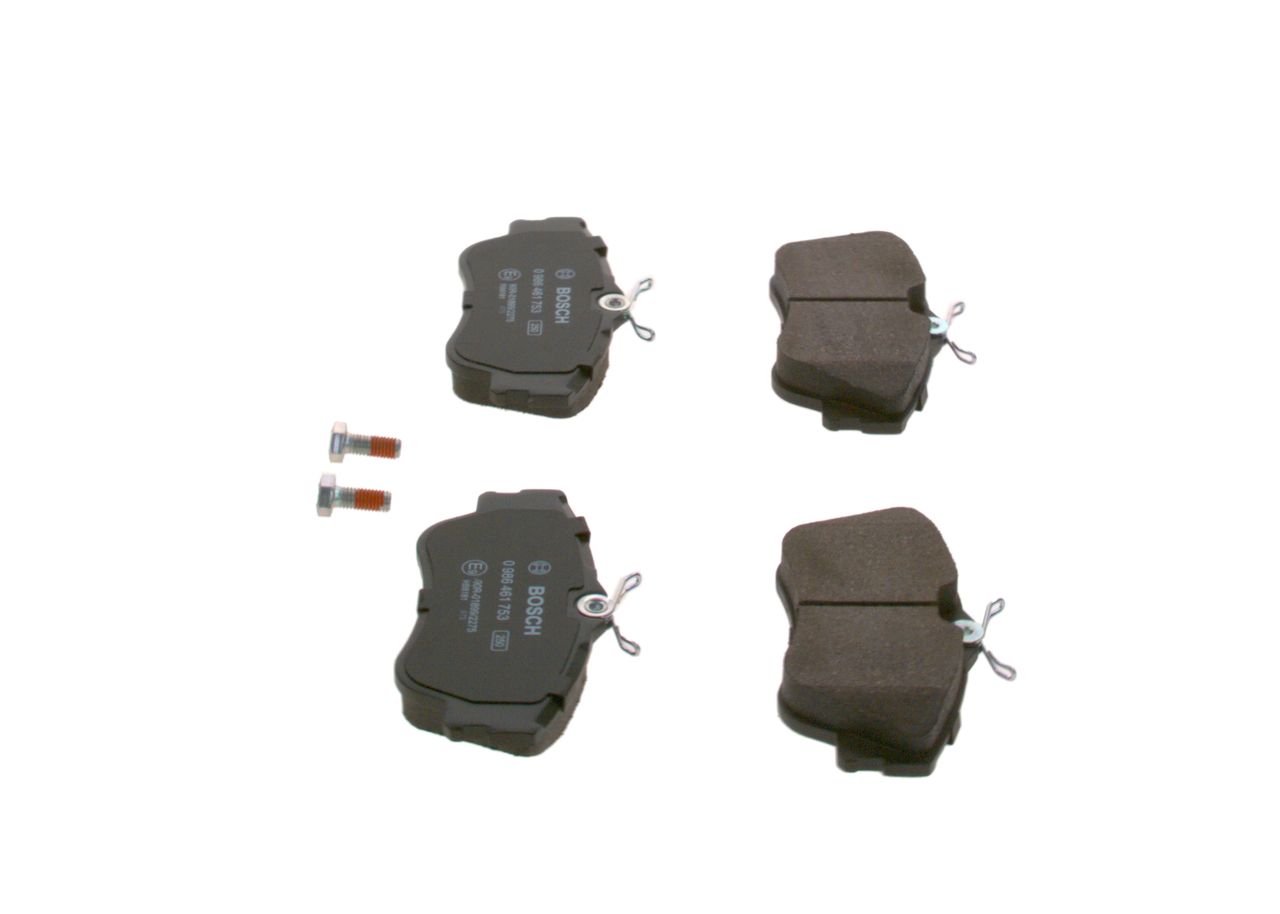 BOSCH 0 986 461 753 - Bremsbelagsatz, Scheibenbremse