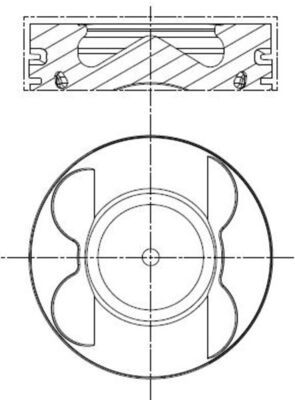 MAHLE 001 PI 00106 000 - Kolben