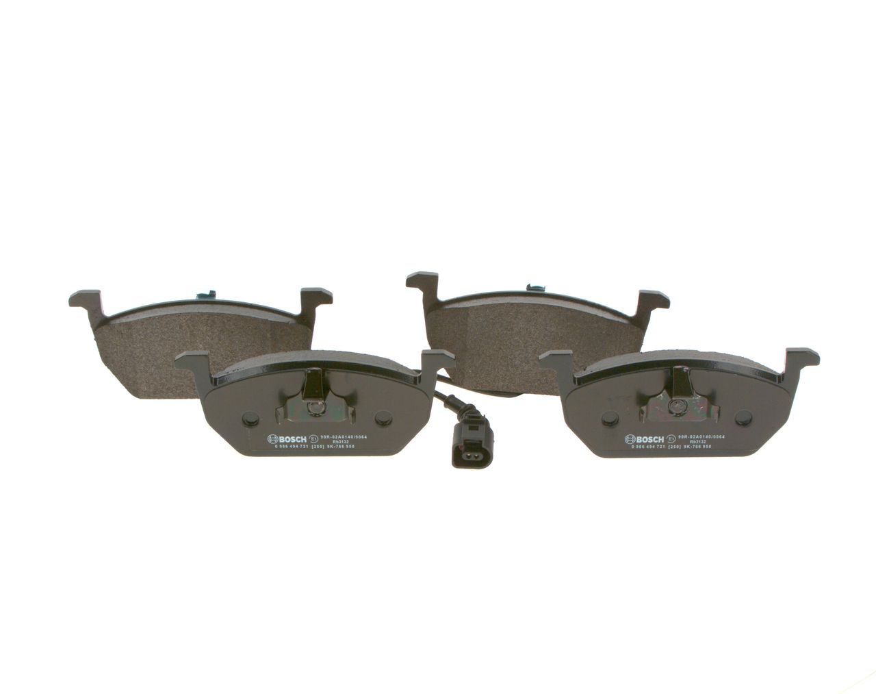 BOSCH 0 986 494 721 - Bremsbelagsatz, Scheibenbremse
