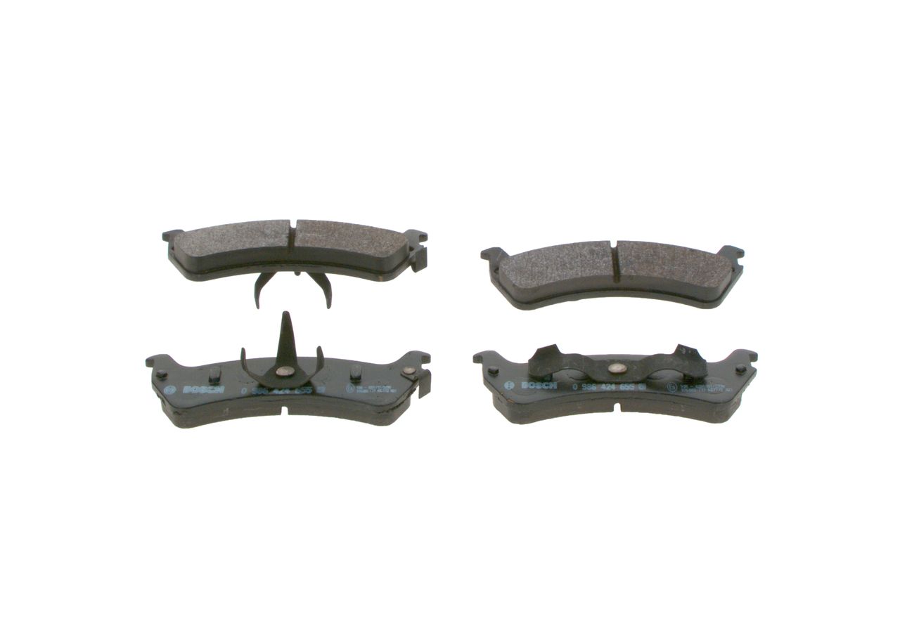 BOSCH 0 986 424 655 - Bremsbelagsatz, Scheibenbremse