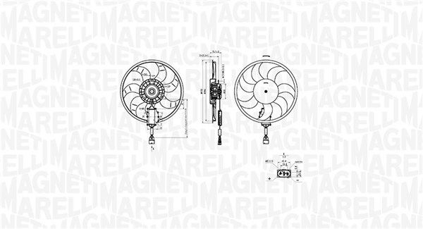 MAGNETI MARELLI 069422882010 - Lüfter, Motorkühlung