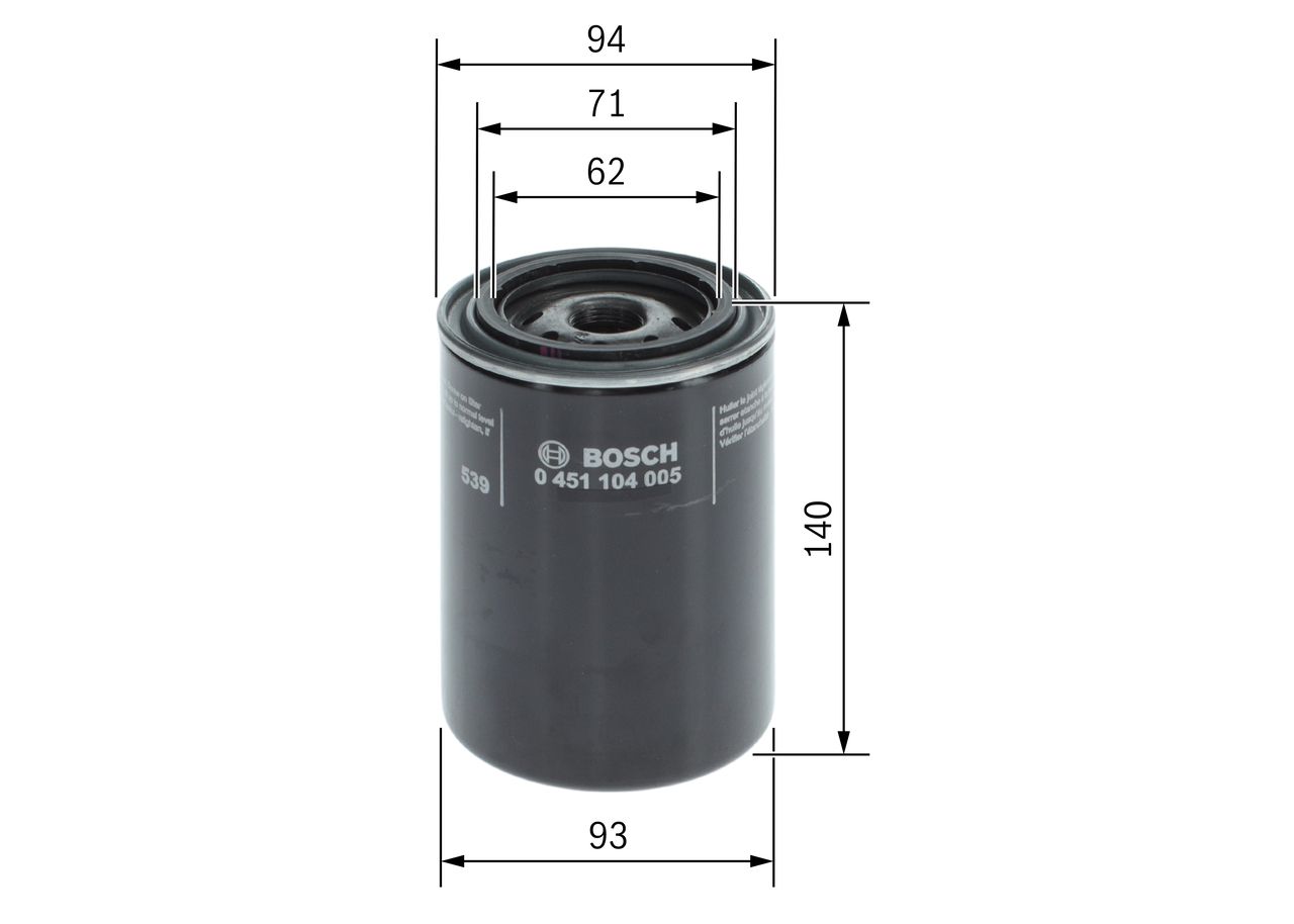 BOSCH 0 451 104 005 - Ölfilter