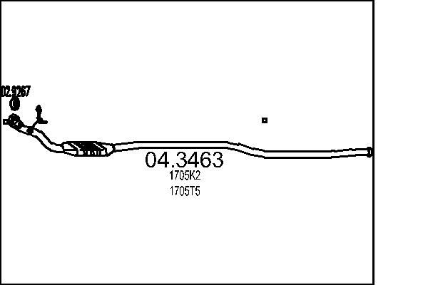 MTS 04.3463 - Katalysator