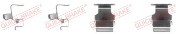 QUICK BRAKE 109-1673 - Zubehörsatz, Scheibenbremsbelag