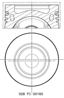 MAHLE 028 PI 00160 000 - Kolben