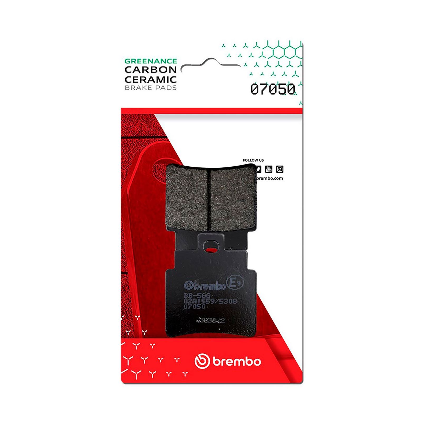 BREMBO 07050 - Bremsbelagsatz, Scheibenbremse
