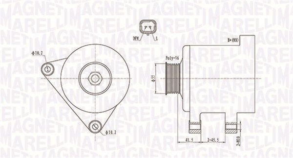 MAGNETI MARELLI 063731741010 - Generator