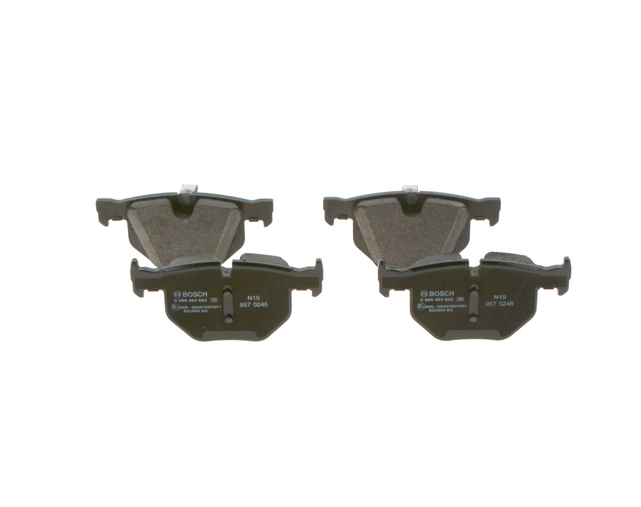 BOSCH 0 986 494 862 - Bremsbelagsatz, Scheibenbremse