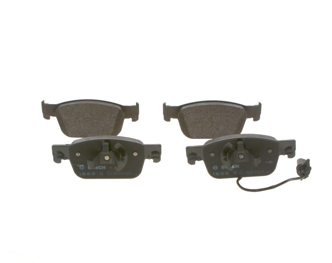 BOSCH 0 986 424 433 - Bremsbelagsatz, Scheibenbremse