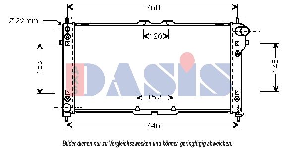 AKS DASIS 111030N - Kühler, Motorkühlung