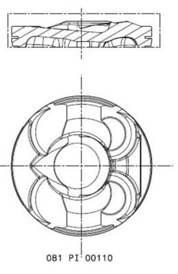 MAHLE 081 PI 00110 000 - Kolben
