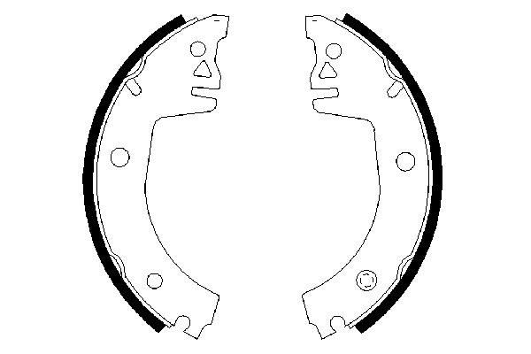 BOSCH 0 986 487 326 - Bremsbackensatz