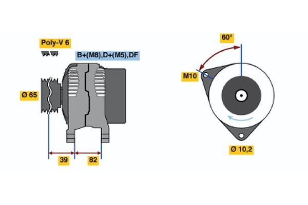 BOSCH 0 123 515 012 - Generator