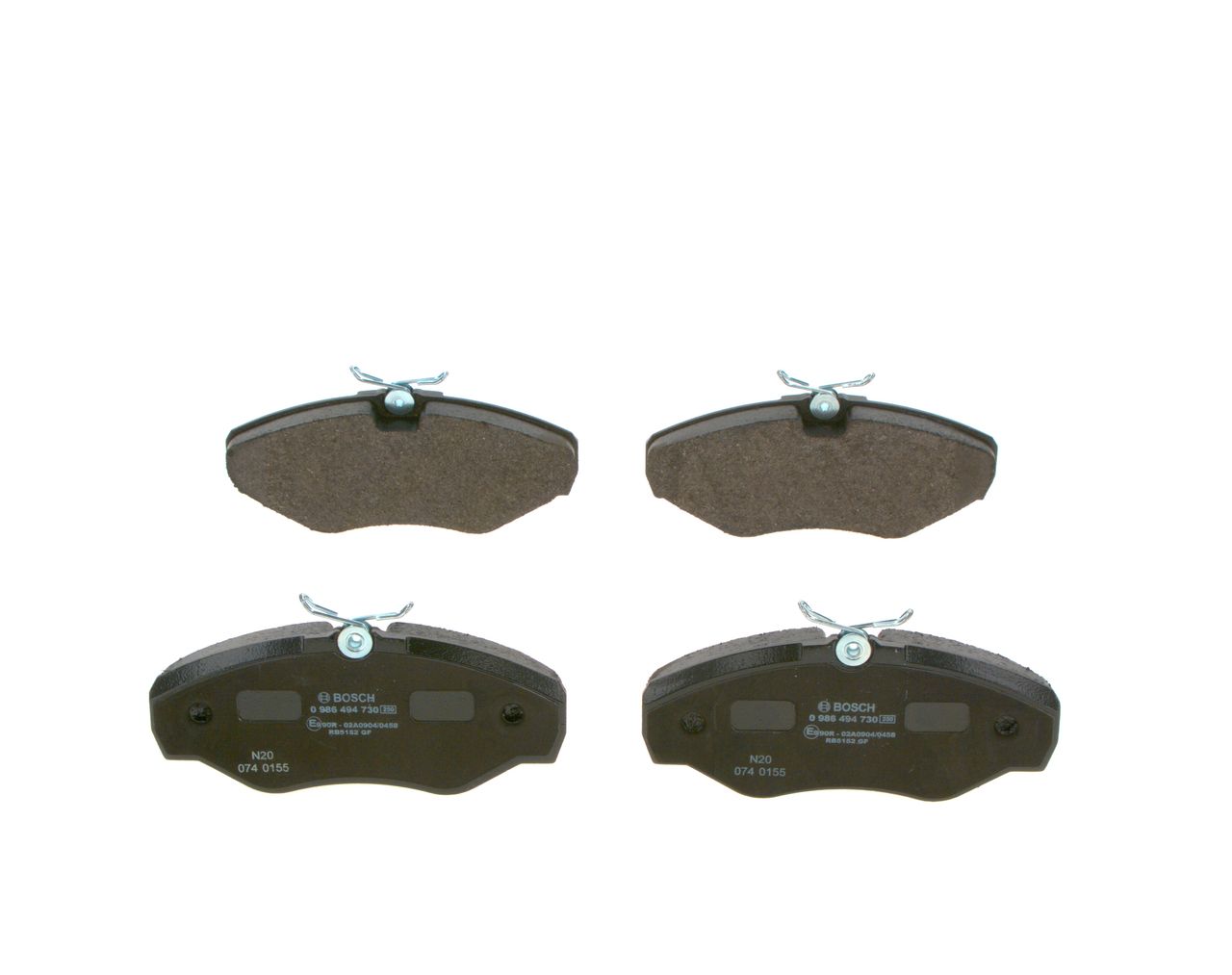 BOSCH 0 986 494 730 - Bremsbelagsatz, Scheibenbremse