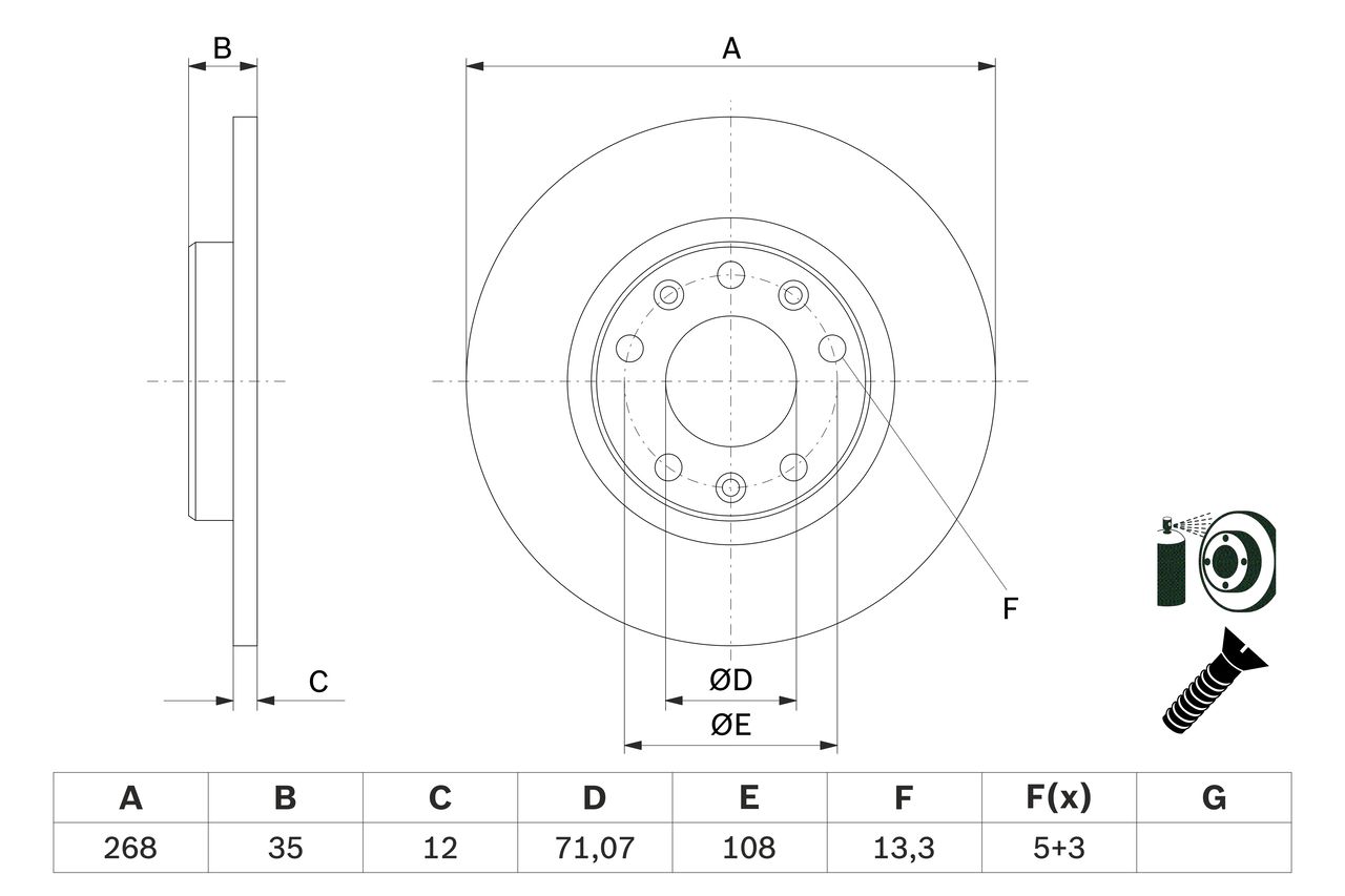 BOSCH 0 986 479 E94 - Bremsscheibe