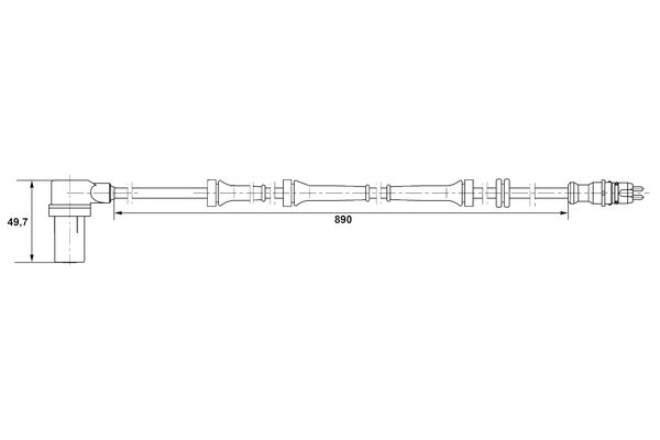 BOSCH 0 265 006 157 - Sensor, Raddrehzahl