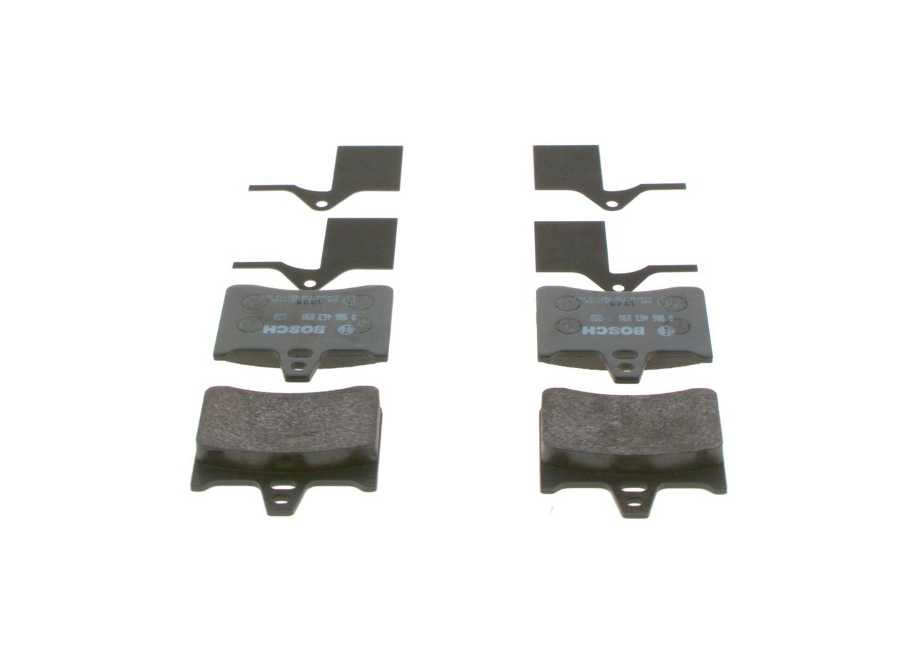 BOSCH 0 986 463 890 - Bremsbelagsatz, Scheibenbremse
