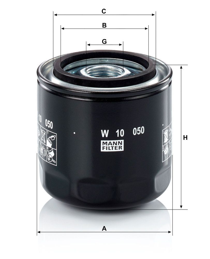 MANN-FILTER W 10 050 - Ölfilter