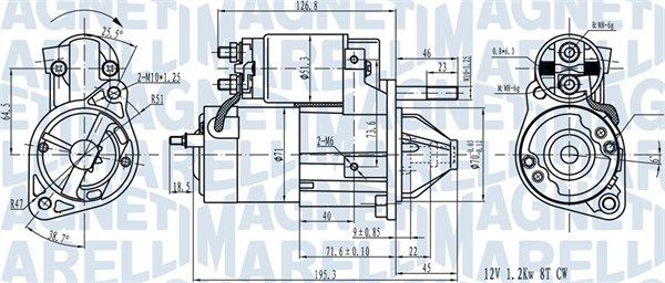 MAGNETI MARELLI 063721492010 - Starter