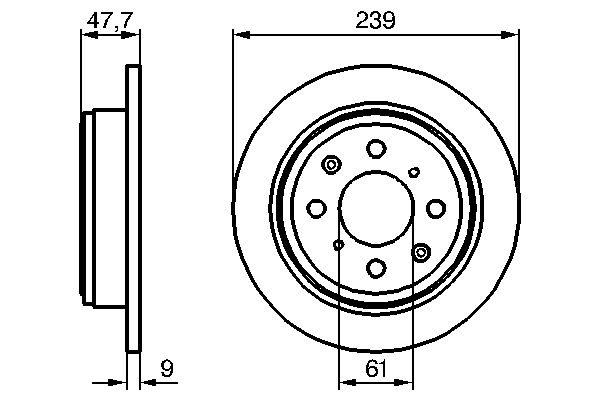 BOSCH 0 986 479 101 - Bremsscheibe