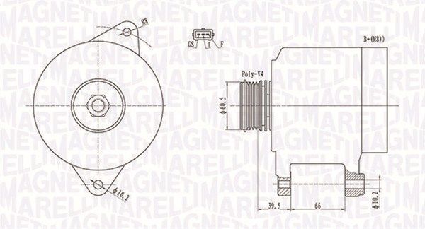 MAGNETI MARELLI 063731522010 - Generator