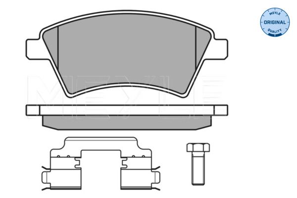 MEYLE 025 243 9116/W - Bremsbelagsatz, Scheibenbremse