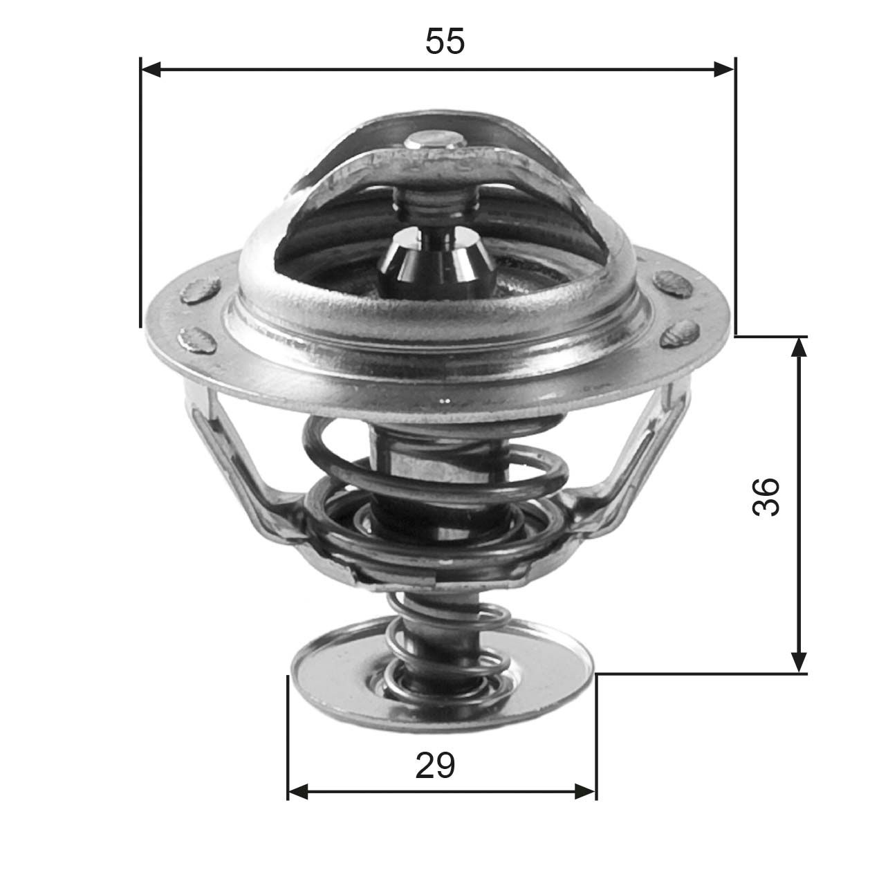 GATES TH12283G2 - Thermostat, Kühlmittel