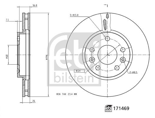 FEBI BILSTEIN 171469 - Bremsscheibe