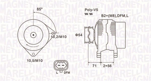 MAGNETI MARELLI 063731960010 - Generator