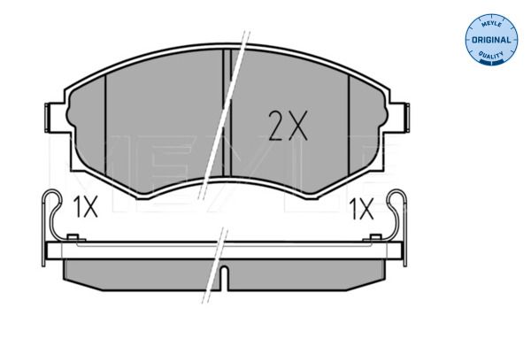 MEYLE 025 217 2517/W - Bremsbelagsatz, Scheibenbremse