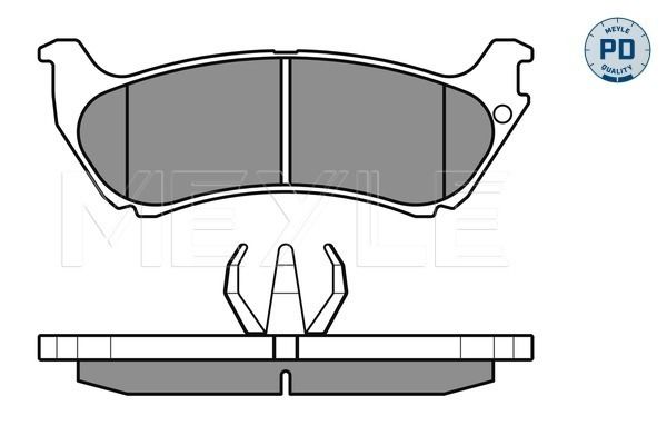 MEYLE 025 231 9017/PD - Bremsbelagsatz, Scheibenbremse