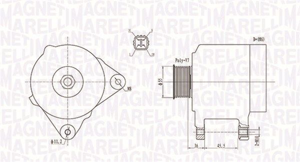 MAGNETI MARELLI 063731907010 - Generator