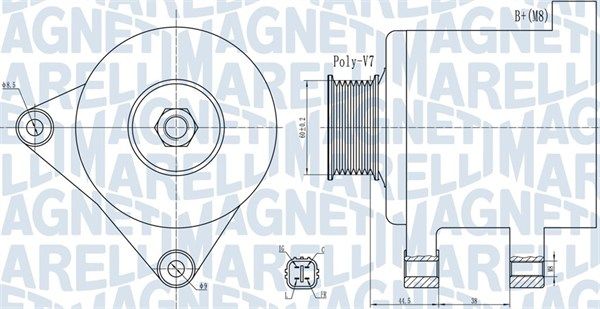 MAGNETI MARELLI 063732078010 - Generator