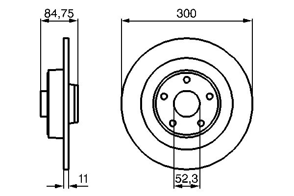 BOSCH 0 986 479 083 - Bremsscheibe