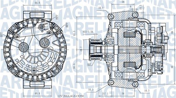 MAGNETI MARELLI 063731531810 - Generator