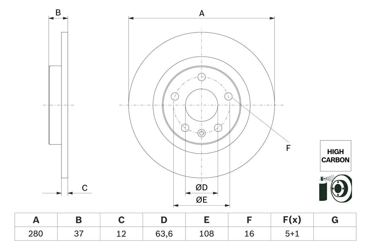 BOSCH 0 986 479 F41 - Bremsscheibe