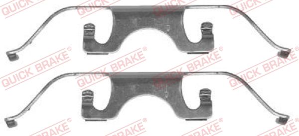 QUICK BRAKE 109-1224 - Zubehörsatz, Scheibenbremsbelag