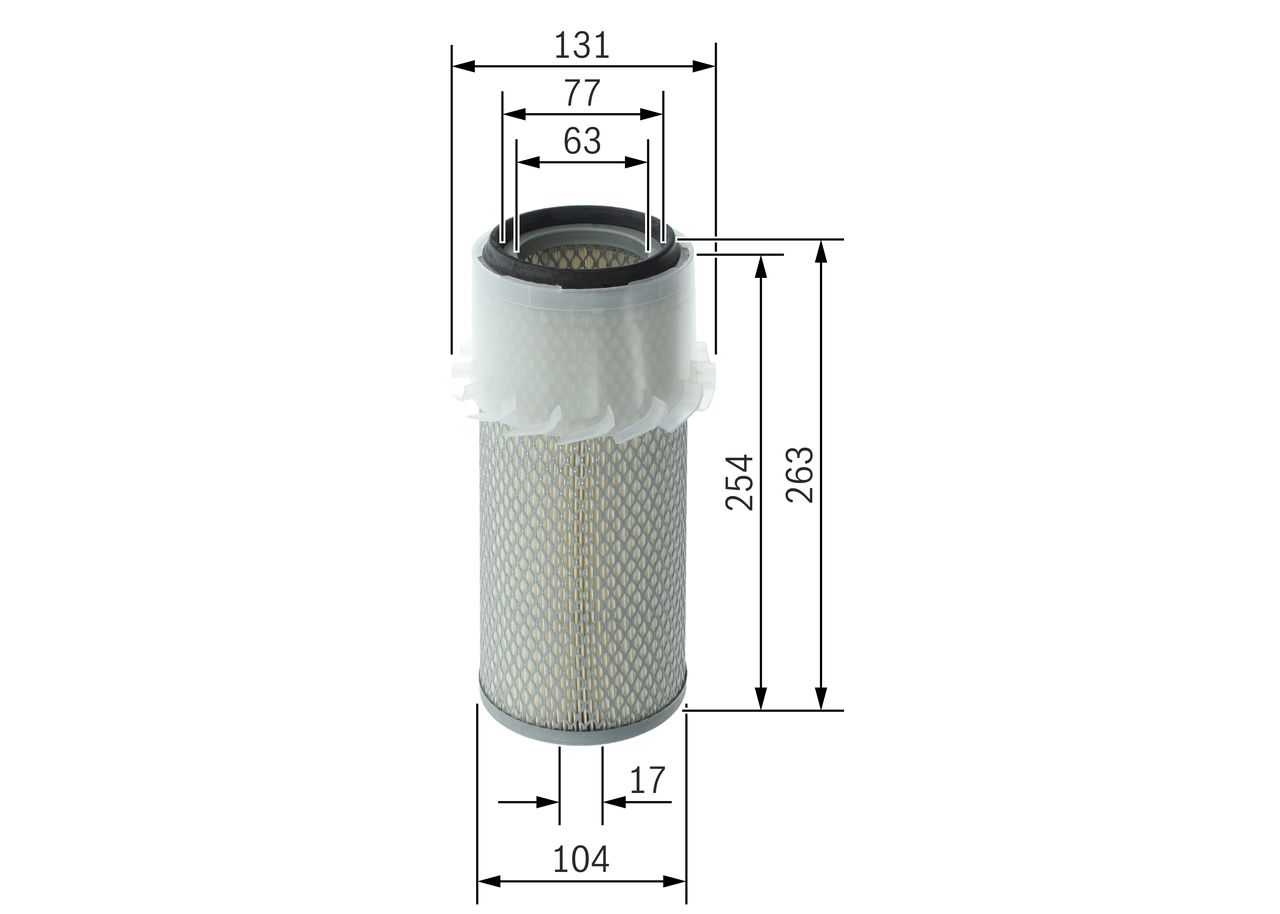 BOSCH 1 457 433 200 - Luftfilter