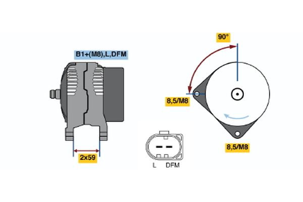BOSCH 0 124 325 032 - Generator