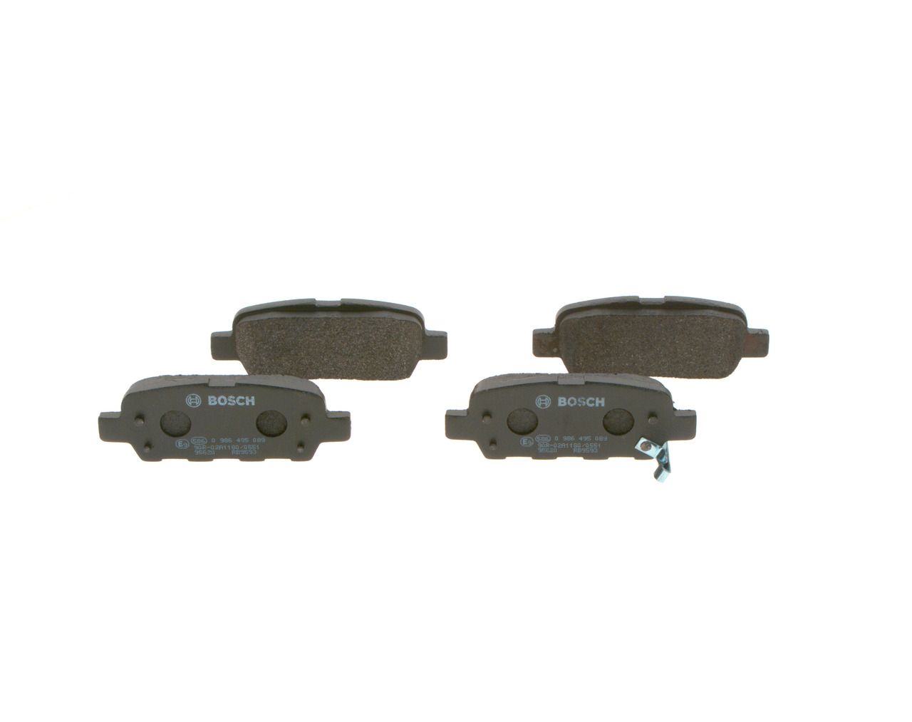 BOSCH 0 986 495 089 - Bremsbelagsatz, Scheibenbremse