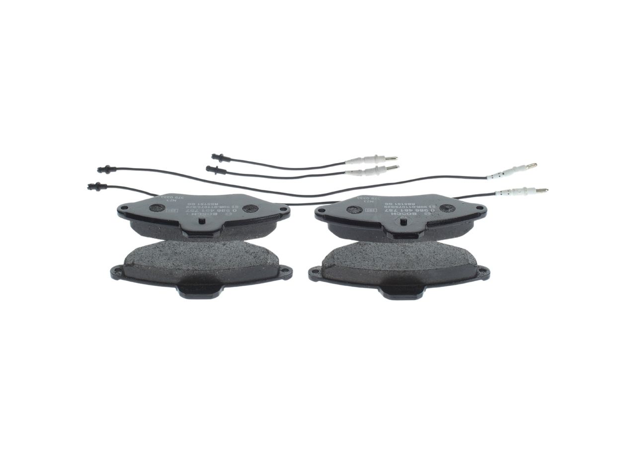 BOSCH 0 986 461 757 - Bremsbelagsatz, Scheibenbremse