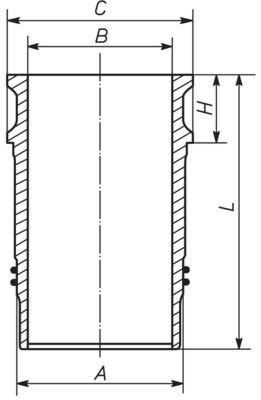 MAHLE 061 LW 00100 000 - Zylinderlaufbuchse