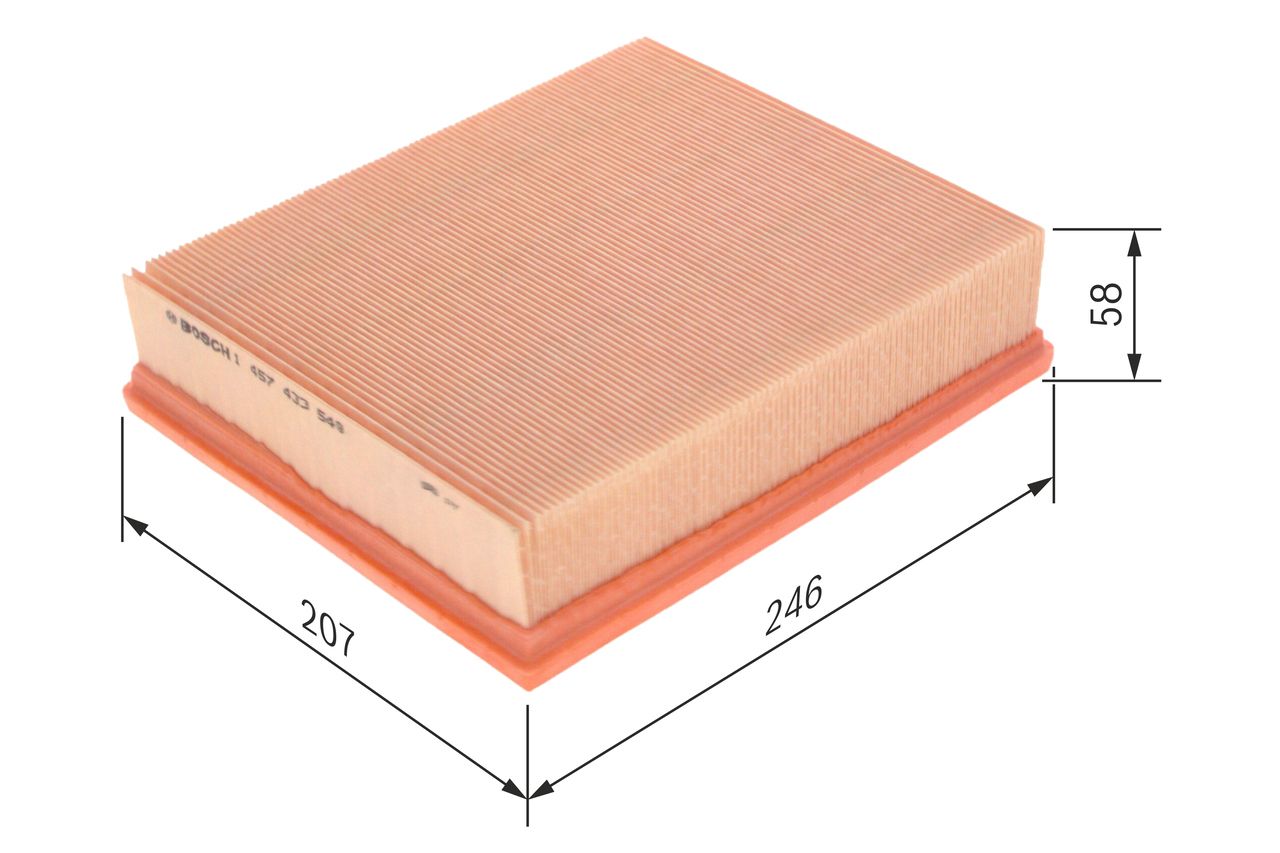BOSCH 1 457 433 549 - Luftfilter