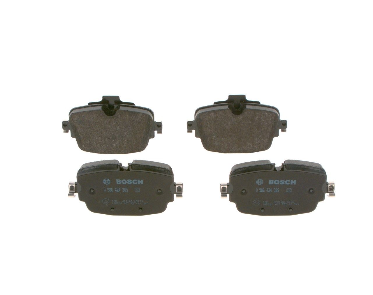 BOSCH 0 986 424 389 - Bremsbelagsatz, Scheibenbremse