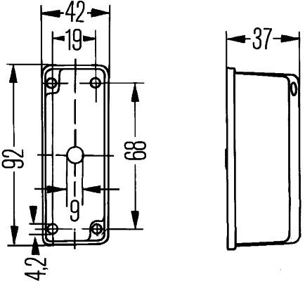 HELLA 2XS 005 020-081 - Umrissleuchte