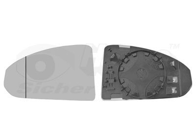 VAN WEZEL 0387837 - Spiegelglas, Außenspiegel
