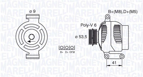 MAGNETI MARELLI 063377495010 - Generator