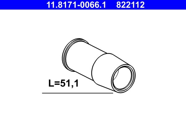 ATE 11.8171-0066.1 - Führungshülse, Bremssattel